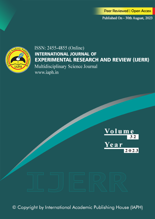 International Journal of Experimental Research and Review Cover Vol 32